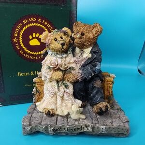 1993 Boyds Bears & Friends Grenville & Beatrice .. Best Friends Wedding